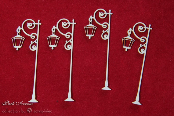 Tekturka Latarenka 01 zestaw mały - Park Avenue lantern 01 set SC