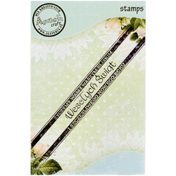 Stempel polimerowy - Wesołych Świąt - szarfa - Agateria