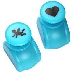 Zestaw dziurkaczy ozdobnych 1,8cm - serce i amorek