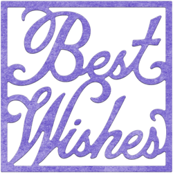 Wykrojnik - Cheery Lynn - Best Wishes Sentiment Square