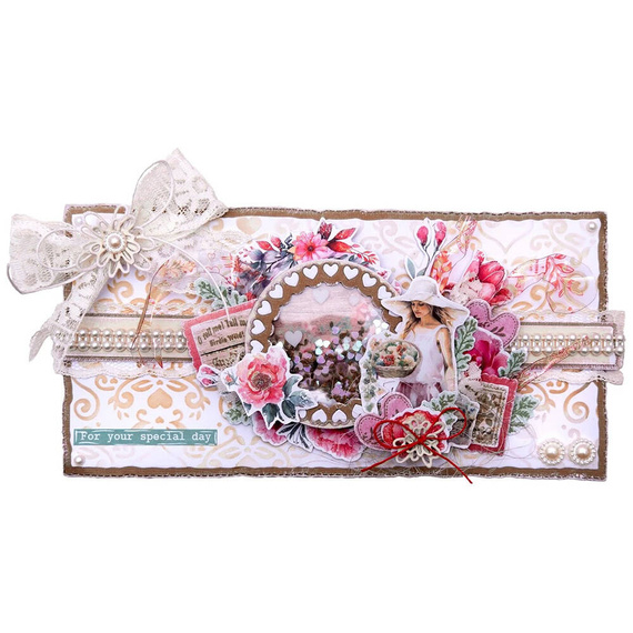 Wykrojnik do papieru i stempel - StudioLight - Heart ATC