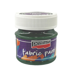 Farba do tkanin - fabric paint - sosnowa zieleń / pine green 50ml - Pentart