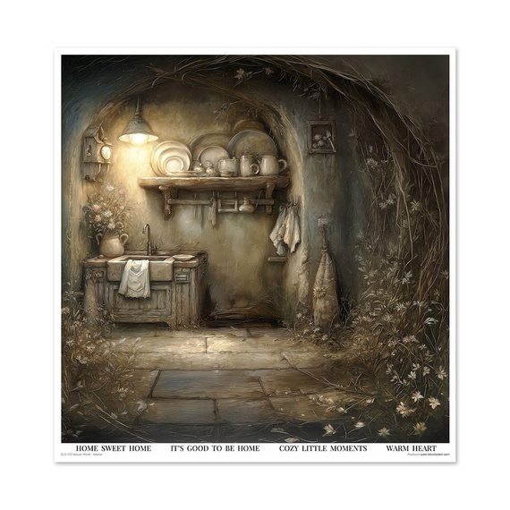 Zestaw papierów do scrapbookingu 30x30 - Mouse World - Interior - Itd Collection