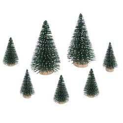 Choinki ośnieżone do stroików mix 7 szt.