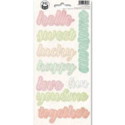 Arkusz naklejek z napisami Till we meet again 01, 10,5 x 23cm - P13