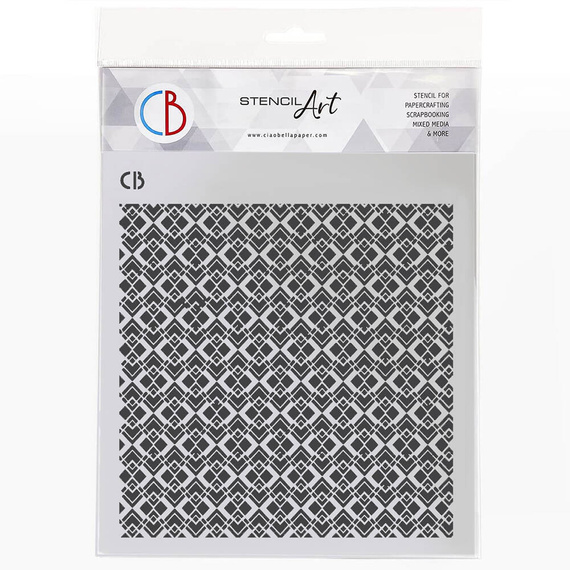 Szablon Home Deco 22x22cm - Ciao Bella - Regal Symetry symetria