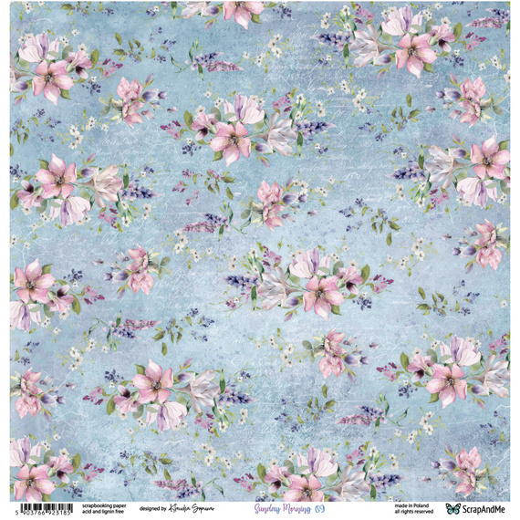 Papier do scrapbookingu 30x30 - ScrapAndMe - Sunday Morning 09/10