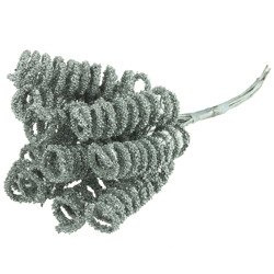 Pręciki spiralne srebrne - 12szt