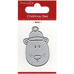Wykrojnik - Dovecraft - Bear - miś w czapce