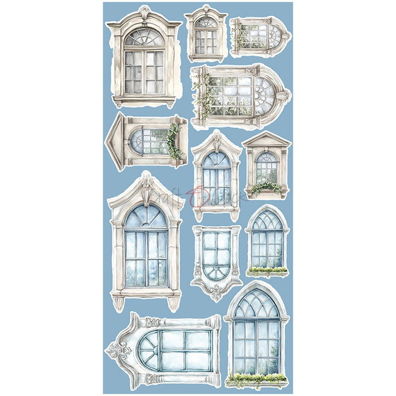 Something Blue zestaw dodatków do scrapbookingu - Craft o'clock - Flowers