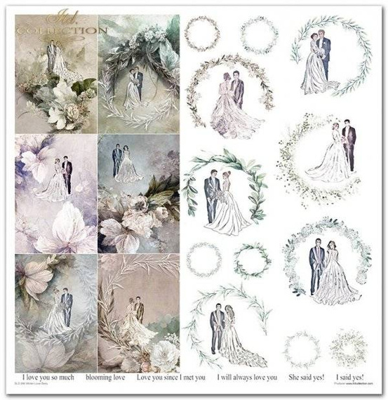 Zestaw papierów do scrapbookingu 30x30 - Itd Collection - Winter Love Story