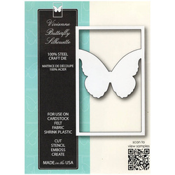 Wykrojnik - Memory Box - Vivienne Butterfly Silhouette - okienko z motylem