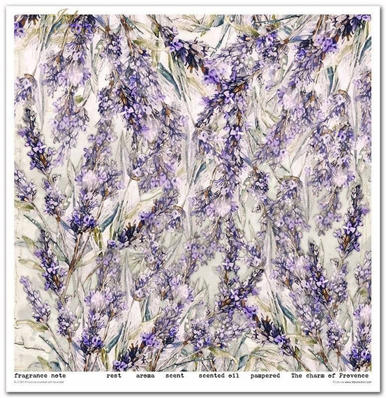 Zestaw papierów do scrapbookingu 30x30 - Itd Collection - Provence scented with lavender