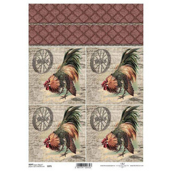Papier decoupage A4 SOFT ITD-S0371 koguty