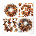 Zestaw papierów do scrapbookingu 30x30 - Autumn Wreath - Itd Collection