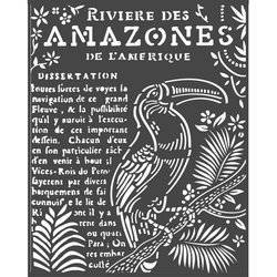 Szablon 3D 20x25cm - Stamperia - Amazonia tukan