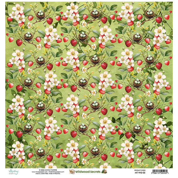 Papier do scrapbookingu 30x30 - Mintay - Wildwood Secrets 05