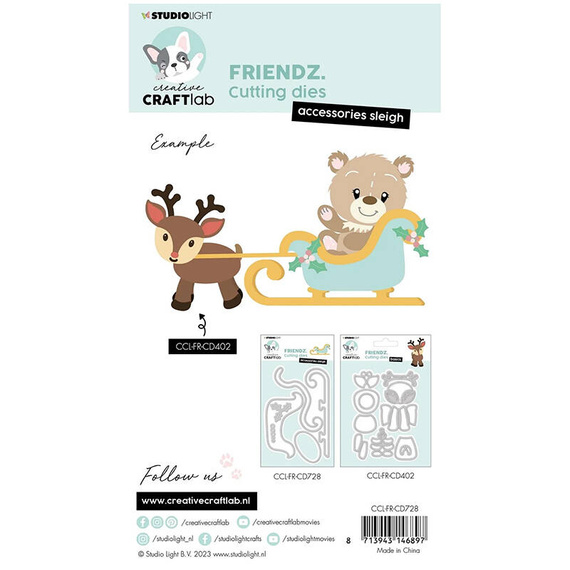 Wykrojnik - StudioLight - Accessoires Sleigh Friendz sanie