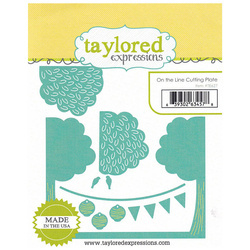 wykrojnik - Taylored Expressions - On the Line - drzewa sznurek lampiony