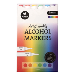 Markery alkoholowe dwustronne Rainbow Essentials nr 34 - Studio Light - 6 szt.