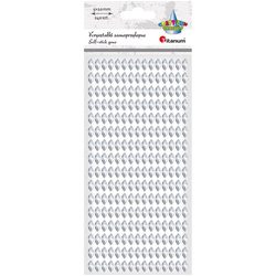 Kryształki samoprzylepne srebrne 240szt.