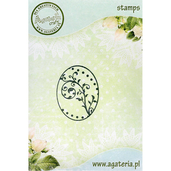 Stempel - Pisanka 3 - motyw - Agateria