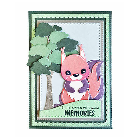 Wykrojnik - StudioLight - Theo Friendz wiewiórka i skunks