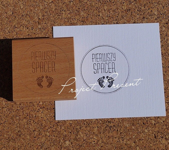 Stempel - Pierwszy spacer - stópki - Project Prezent