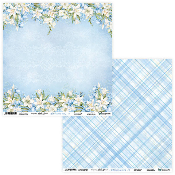 Zestaw papierów do scrapbookingu 30x30 - ScrapAndMe - Celebrations Blue 2