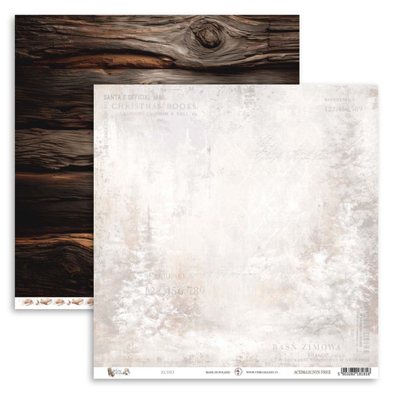Papier do scrapbookingu 30x30 - UHK Gallery - White Whispers - Echo
