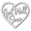 Wykrojnik - Memory Box - Get Well Soon Loving Heart serce