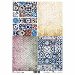 Papier ryżowy do decoupage A4 ITD-R1392 kafelki