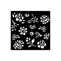 Szablon 3D 12x12cm Timeless różyczki- Buds Pattern - Stamperia