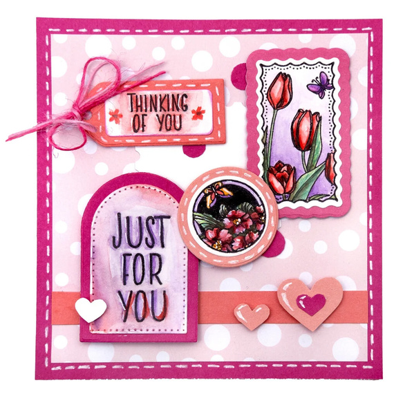 Wykrojnik do papieru - StudioLight - Rounded Labels ramki dymki