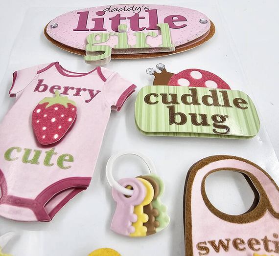 Naklejki warstwowe 3D - Paper House - Little Girl