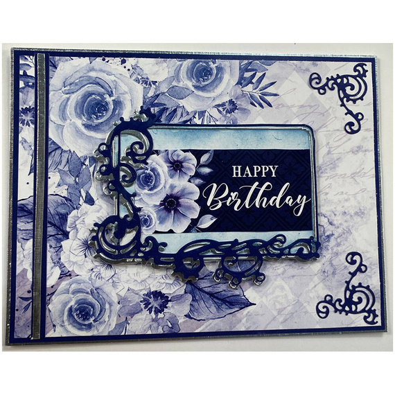 Wykrojnik do papieru - Hot Off The Press - Rectangle Fantasma ramki z dekorami narożniki