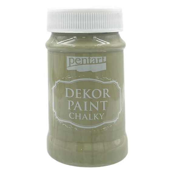 Farba kredowa Dekor Paint oliwkowa - olive 100ml - Pentart