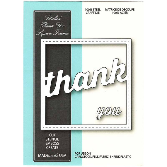 Wykrojnik - Memory Box - Stitched Thank You Square