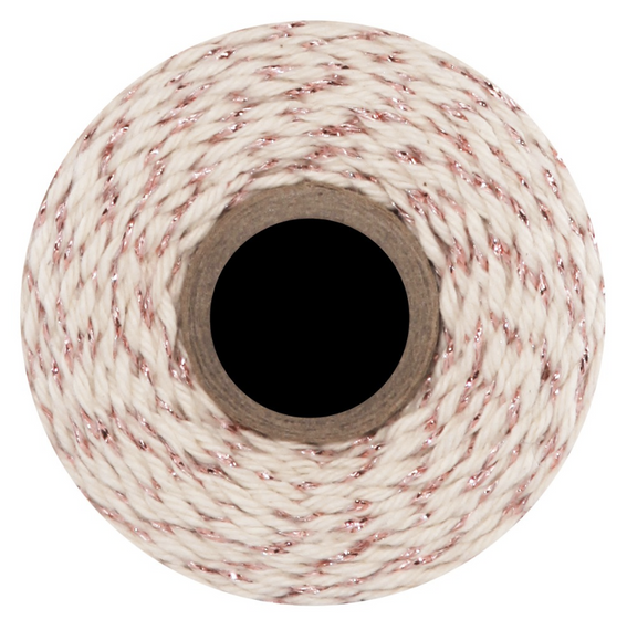 Sznurek - Metallic Rose Gold Vintage - Divine Twine - 1 m