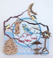 Arkusz A4 - Marianne Design - Tiny's birds feeding - ptaszki