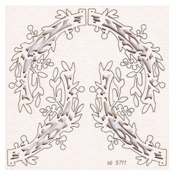 Tekturka Hi Summer halfwreaths - połówki wieńca - Scrapiniec