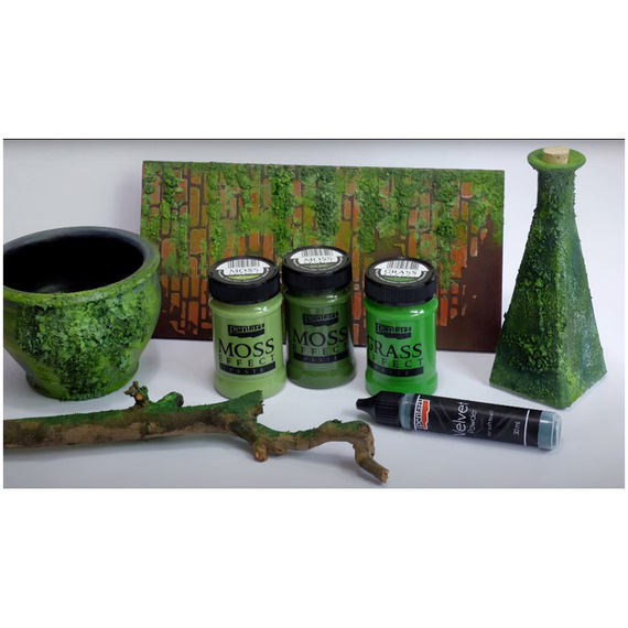 Pasta efekt mchu Moss Effect jasny zielony 100ml - Pentart
