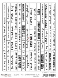 Napisy angielskie tekturki - Craft o'clock - Mała dziewczynka