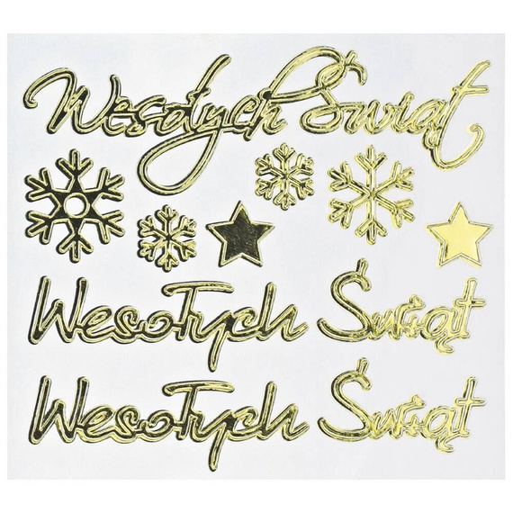 Naklejki świąteczne - Wesołych Świąt