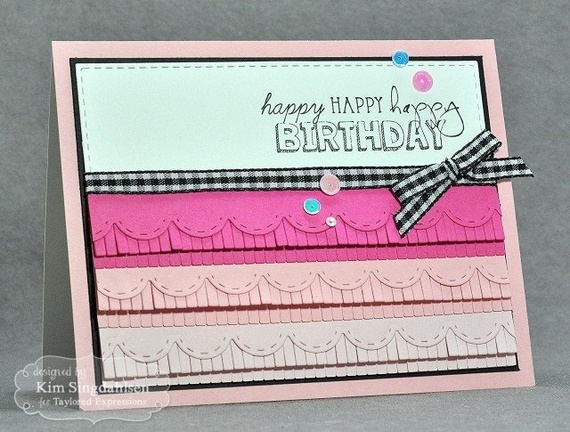 Wykrojnik - Taylored Expressions - Fringe Border - falbanki border