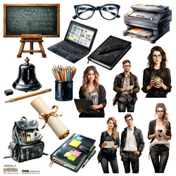 Naklejki papierowe - ScrapLove - School 6