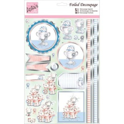 Arkusz z elementami - Anita's - Bear Football - misie kibice