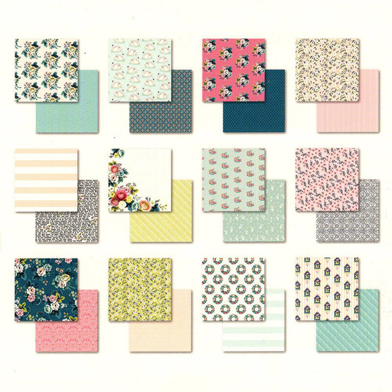 Zestaw papierów do scrapbookingu 15x15 - MME - Splendor