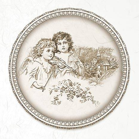 Zestaw papierów ryżowych - ITD RSM059 anioły vintage