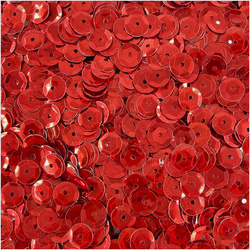 Cekiny metaliczne Aliga 8mm 10g czerwone